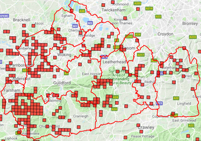 Surrey distribution for adder © SARG